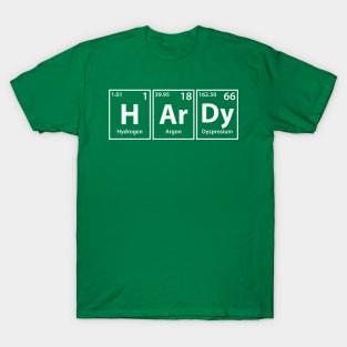 Hardy (H-Ar-Dy) Periodic Elements Spelling T-Shirt